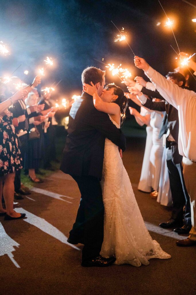 Sparkler Exit at Blythefield Country Club WEdding