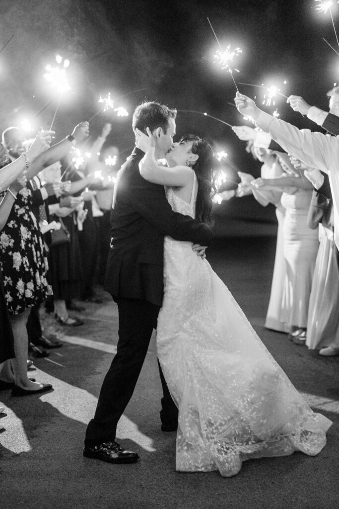 Sparkler Exit at Blythefield Country Club Wedding