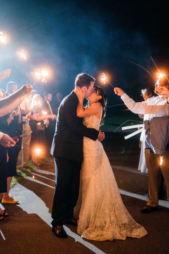 Sparkler Exit at Blythefield Country Club WEdding
