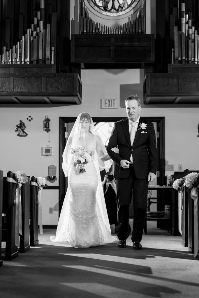 Sertap coming down the aisle