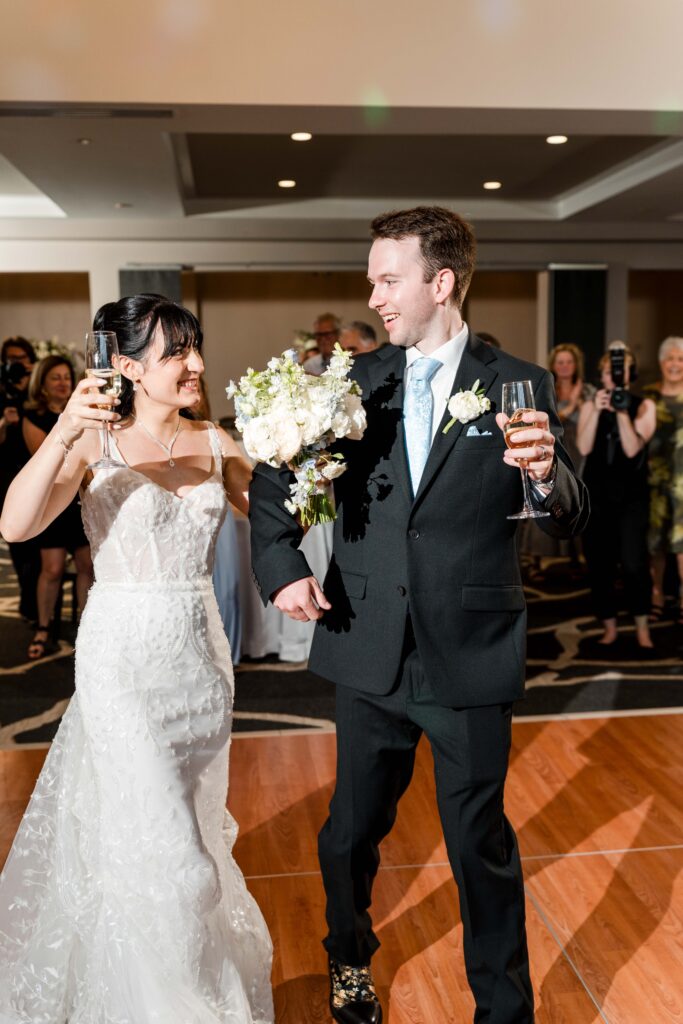 Bride and groom grand entrance